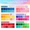 Friendship Bracelet Kit 4 Boxes-13056 Pcs 72 Colors Bracelet Making Kits with Clay Beads, 7200 Pcs Glass Seed Beads and 3 Styles Letter Beads with Charms for Bracelet Making Gift